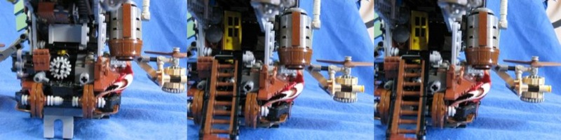 Illustration for article titled Steampunk LEGO Jabba Barge, Slave I and Other Amazing Steam Wars Models